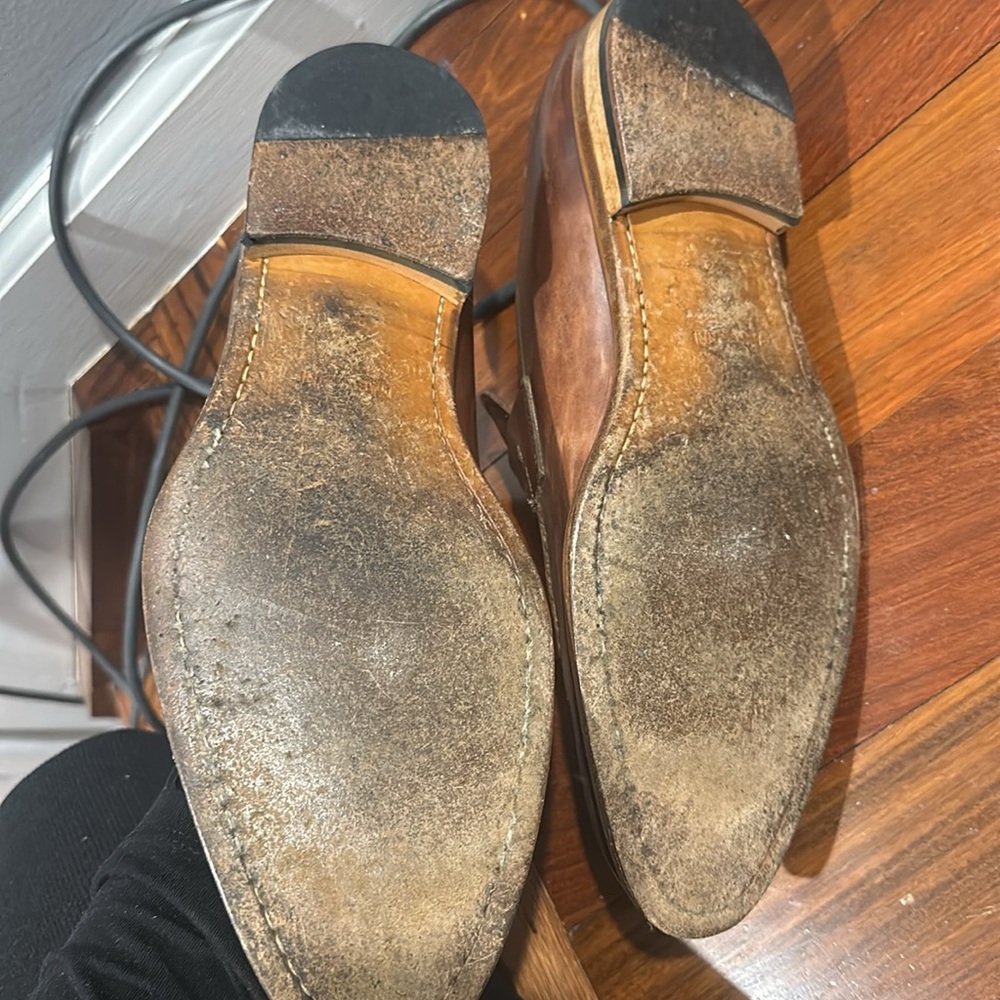 Magnanni Brown Leather Men's Loafers - Picture 2 of 3